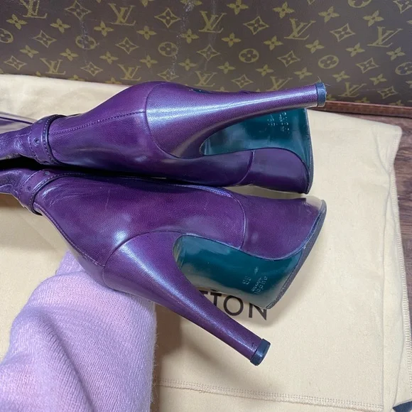 Purple Gucci boots - Picture 5 of 12